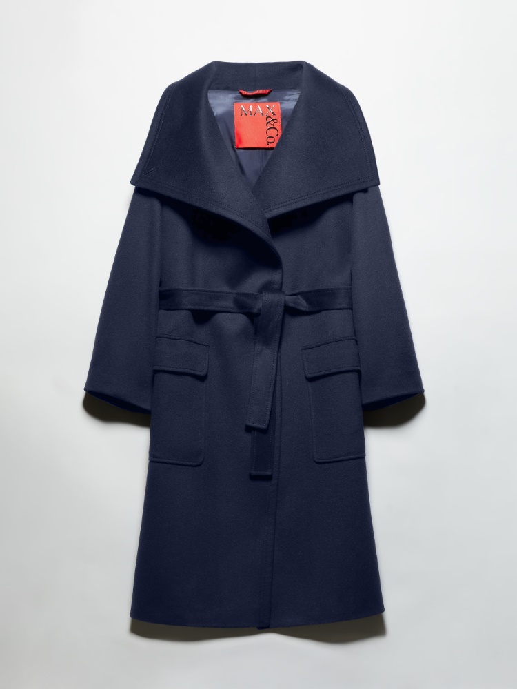 Wool and cashmere coat - NAVY - MAX&Co.
