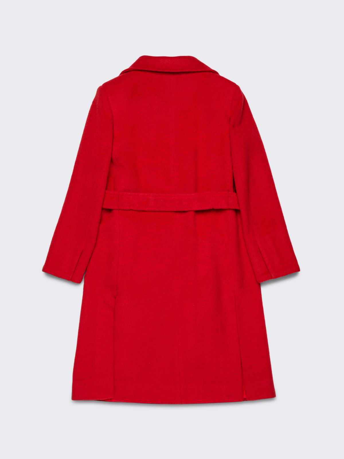 Houndstooth wool Runaway coat KID - RED - MAX&Co. - 2