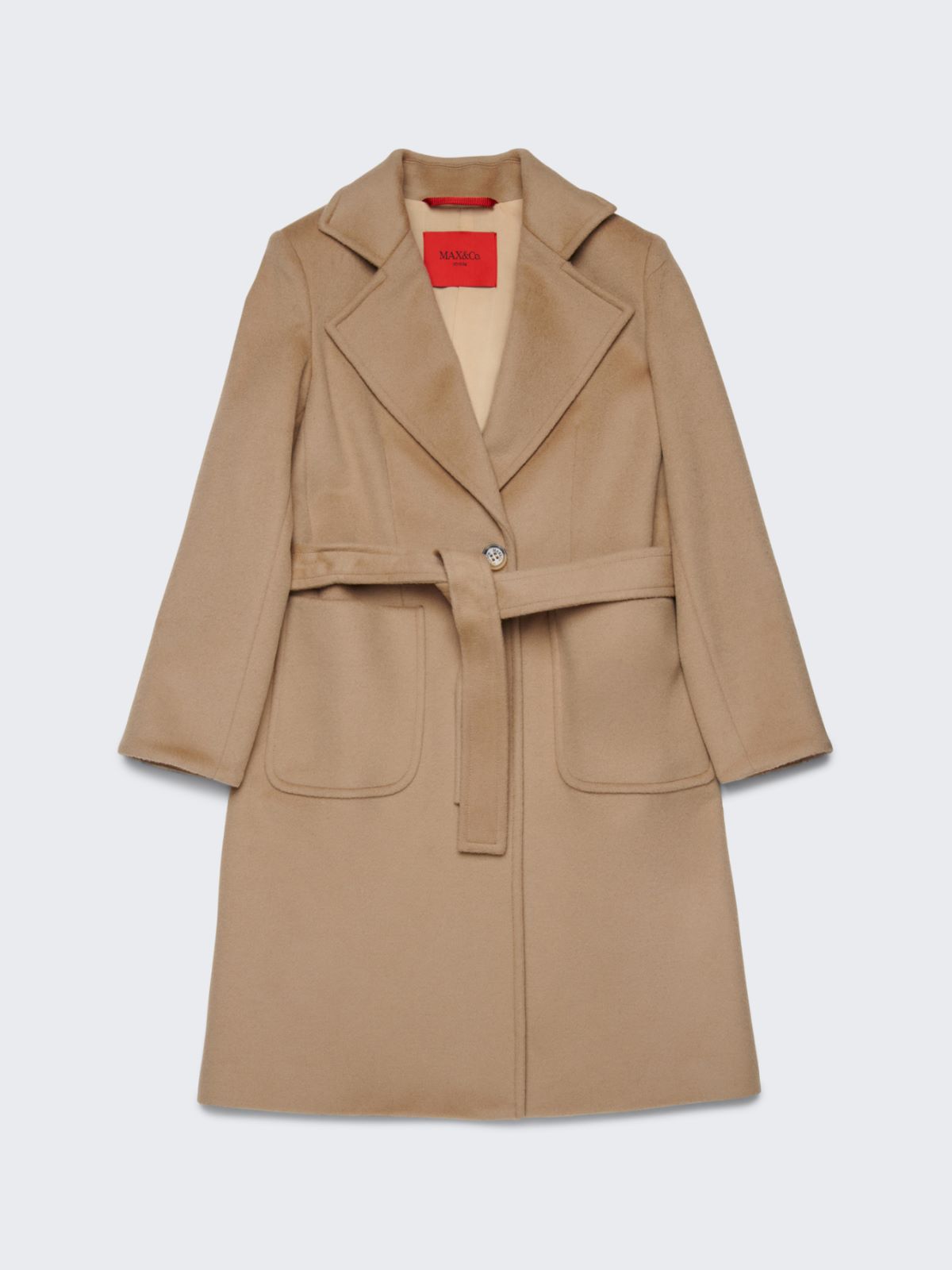 Houndstooth wool Runaway coat KID - BEIGE - MAX&Co. - 3
