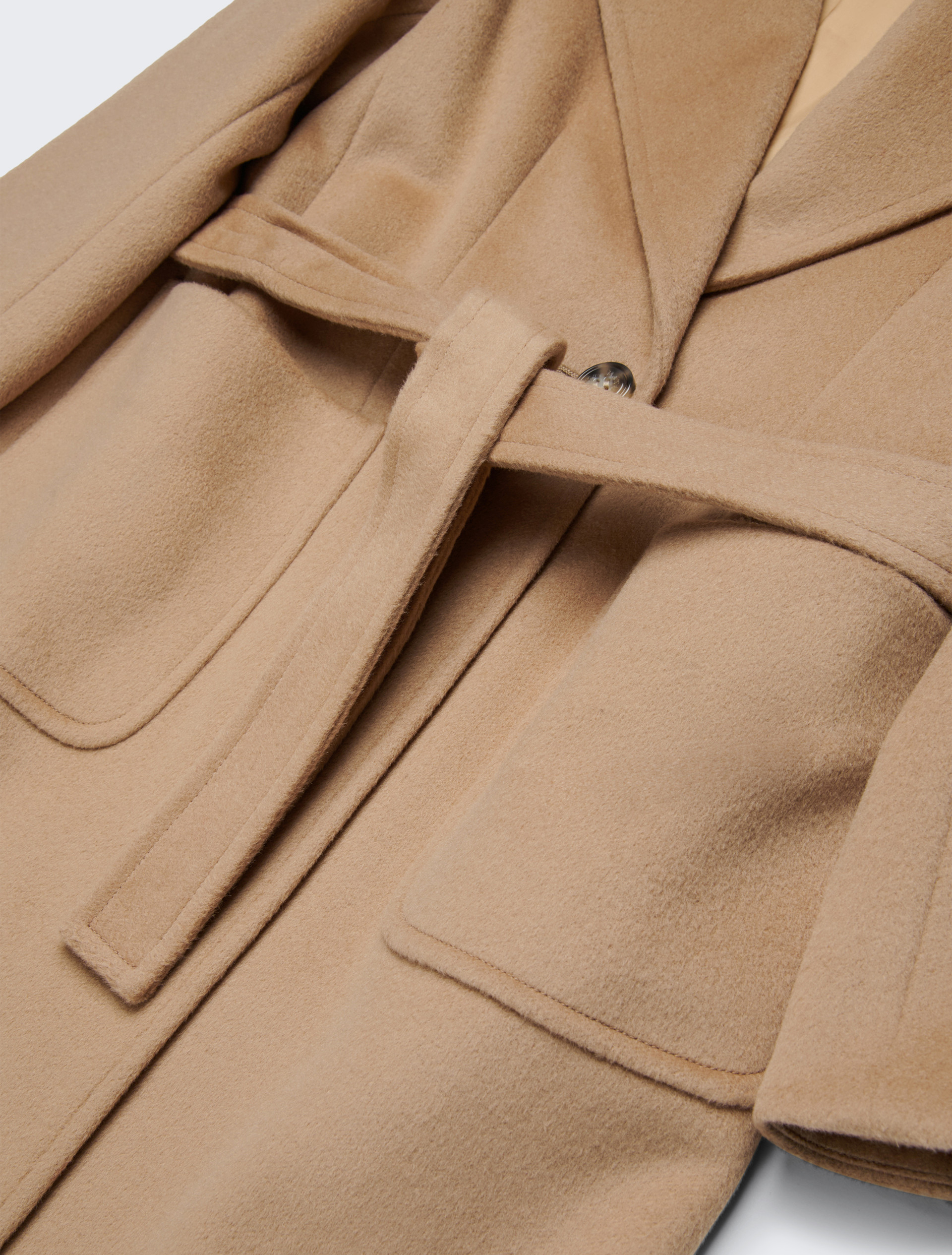 Houndstooth wool Runaway coat KID - BEIGE - MAX&Co. - 5