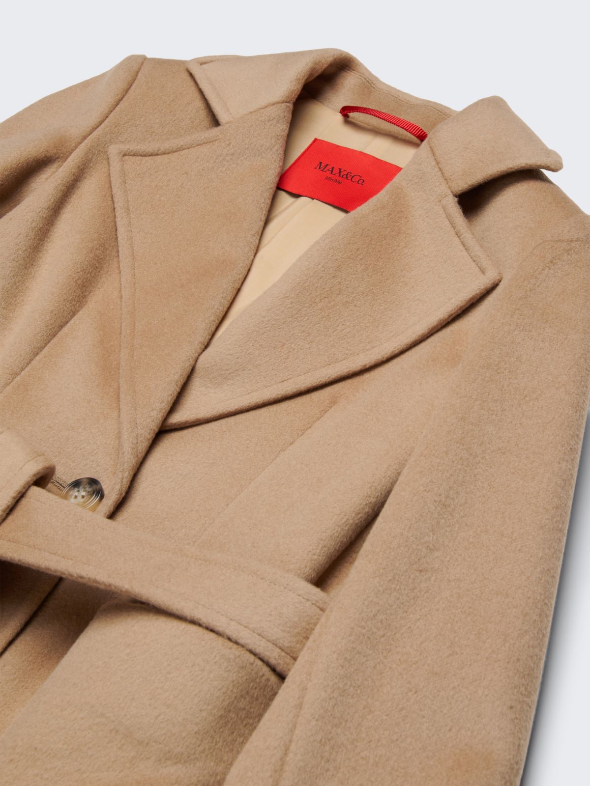 Houndstooth wool Runaway coat KID - BEIGE - MAX&Co.
