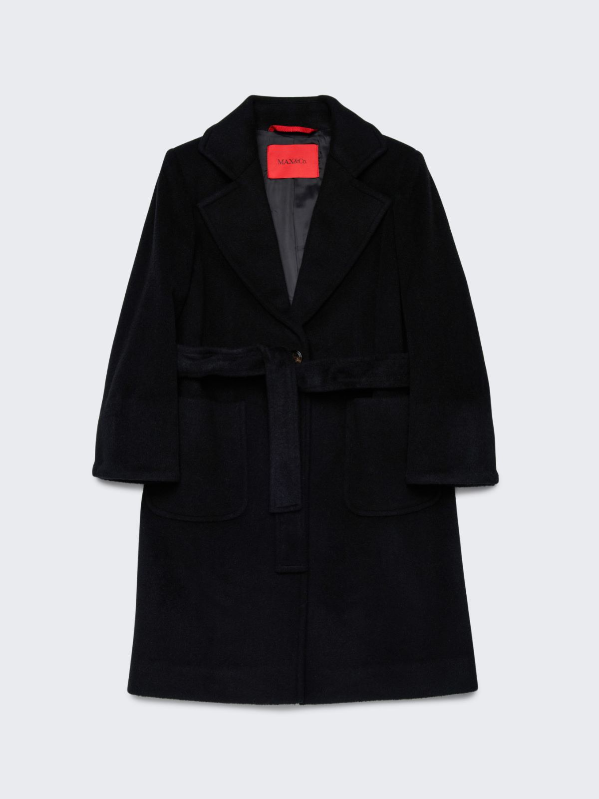 Houndstooth wool Runaway coat KID - BLACK - MAX&Co. - 3