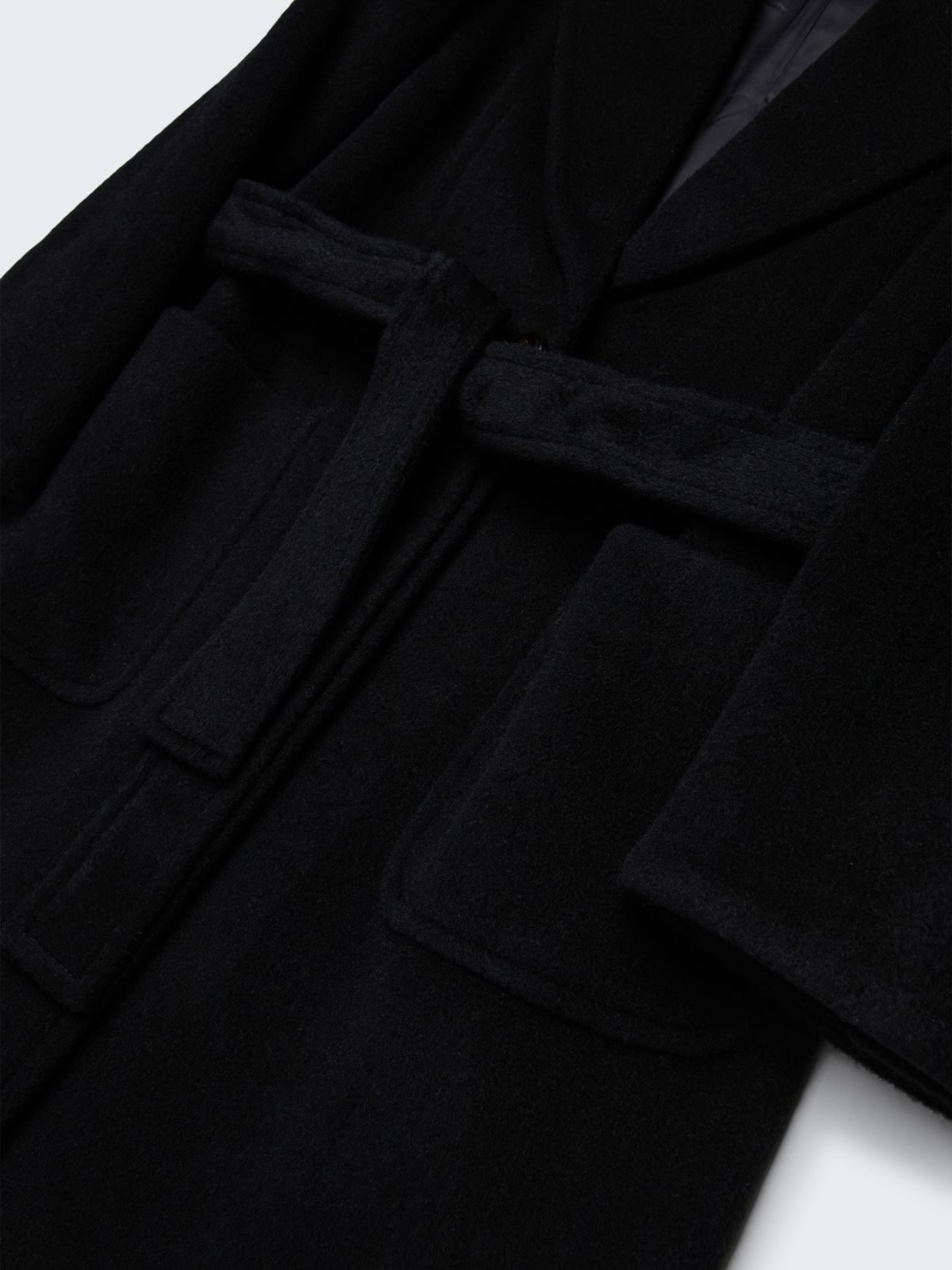 Houndstooth wool Runaway coat KID - BLACK - MAX&Co. - 4