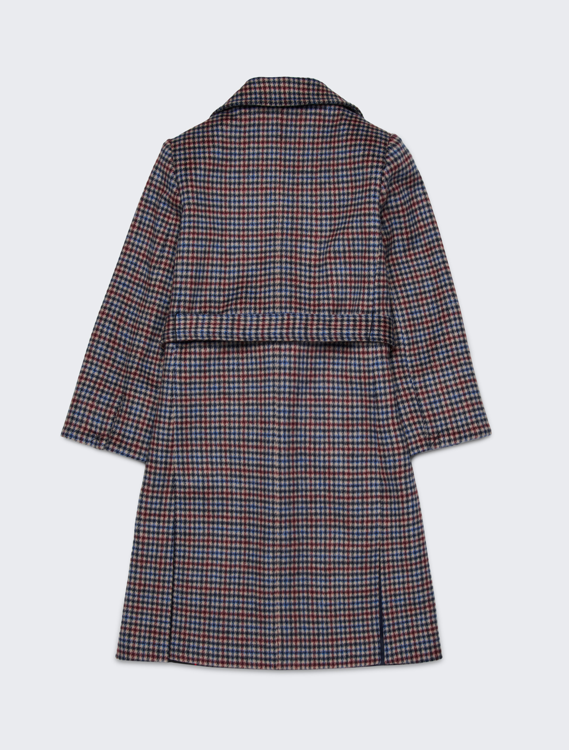 Houndstooth wool Runaway coat KID - DARK RED - MAX&Co. - 2