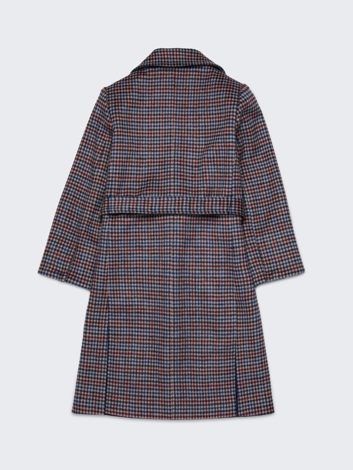 Houndstooth wool Runaway coat KID - DARK RED - MAX&Co. - 2
