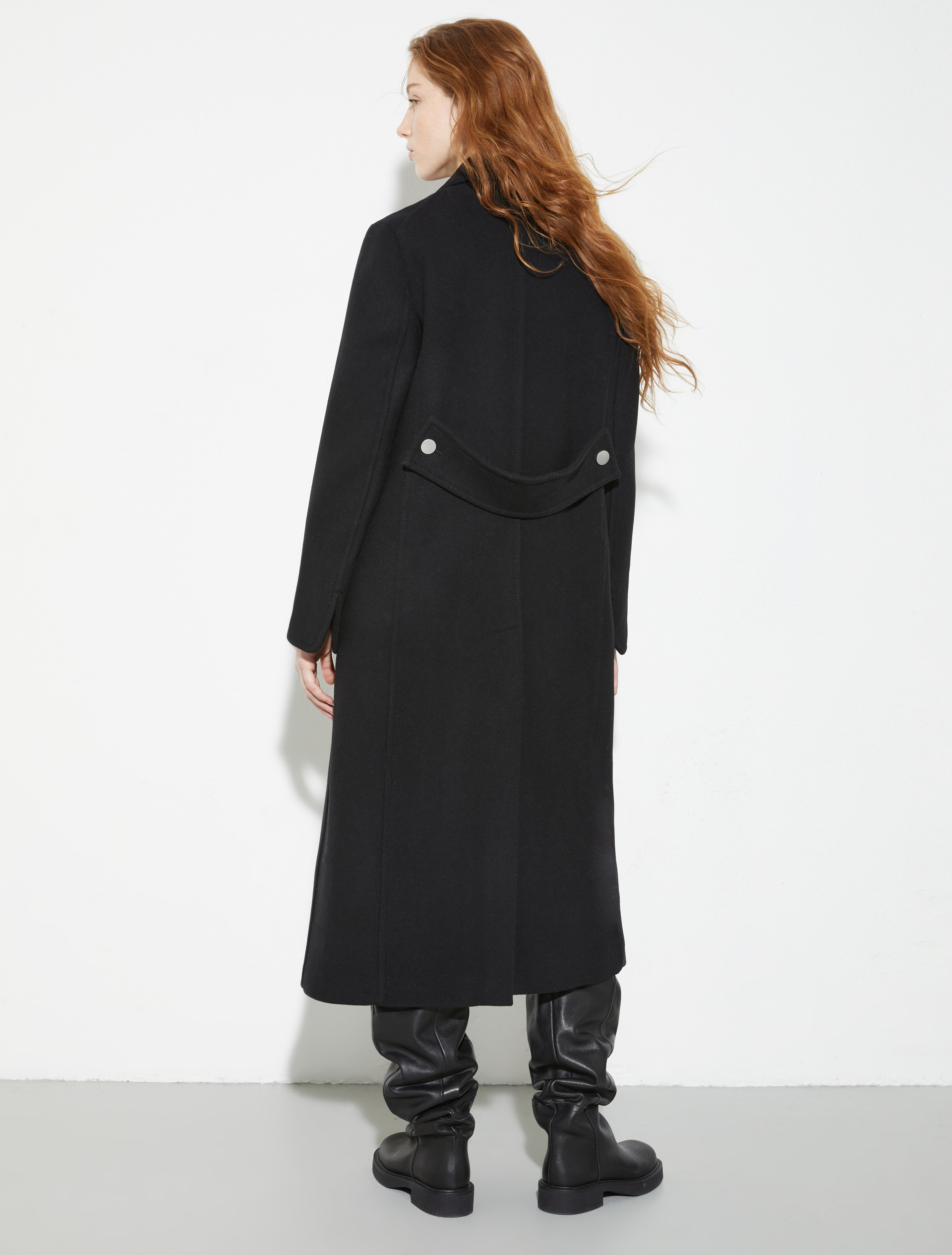 Double-woven wool coat, black | MAX&Co. Double-woven wool coat - BLACK - MAX&Co. - 2