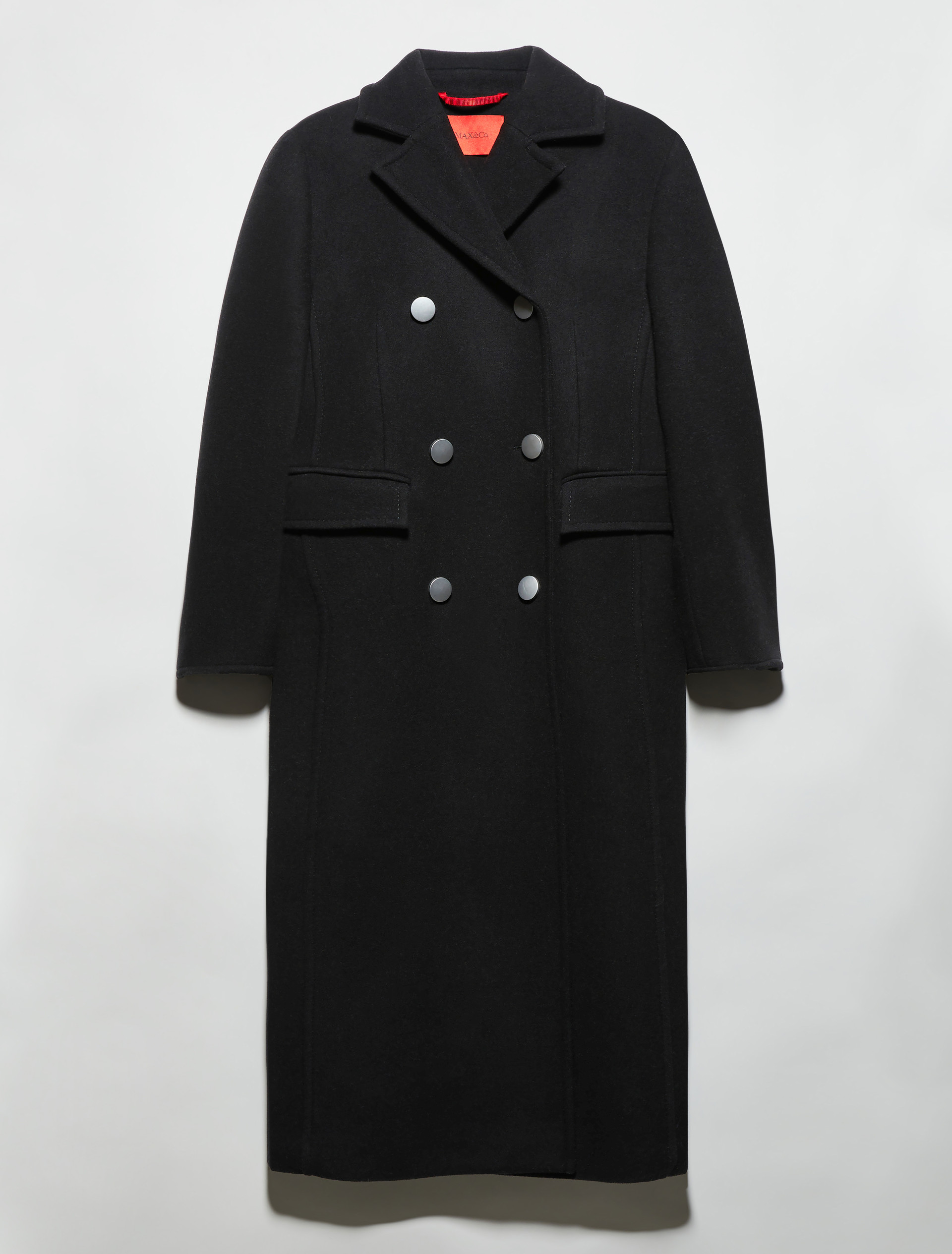 Double-woven wool coat, black | MAX&Co. Double-woven wool coat - BLACK - MAX&Co. - 5