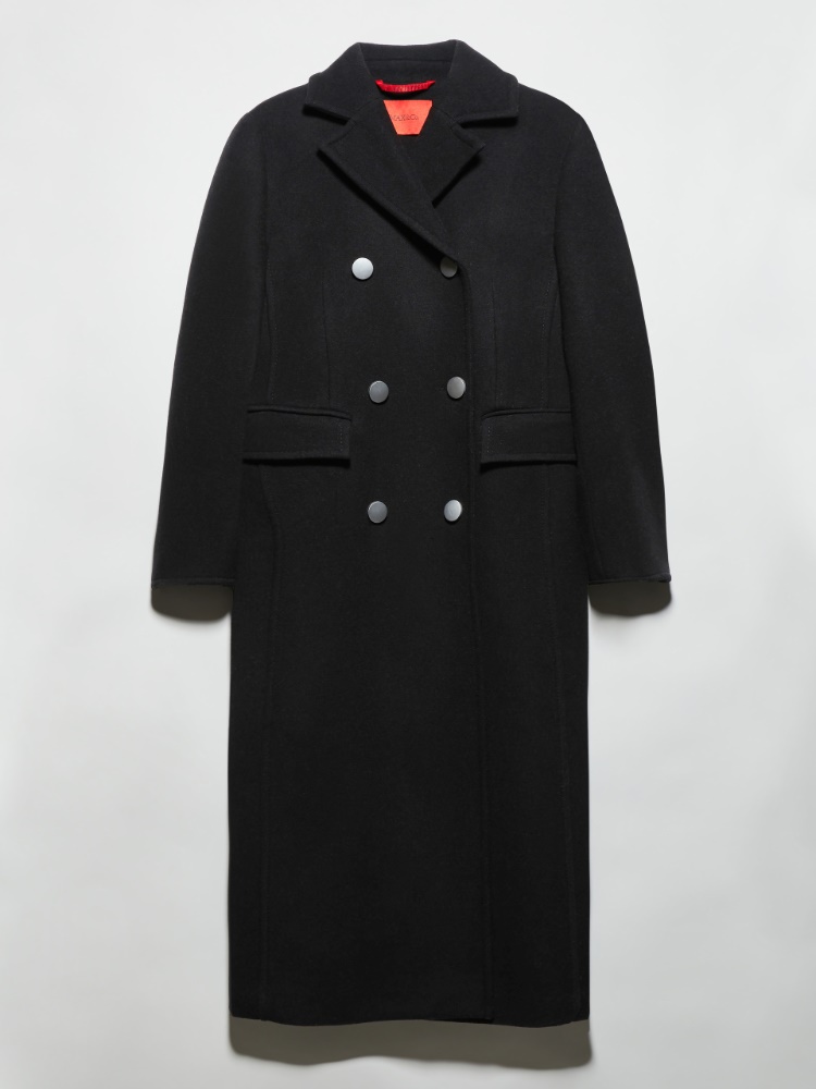 Double-woven wool coat - BLACK - MAX&Co.
