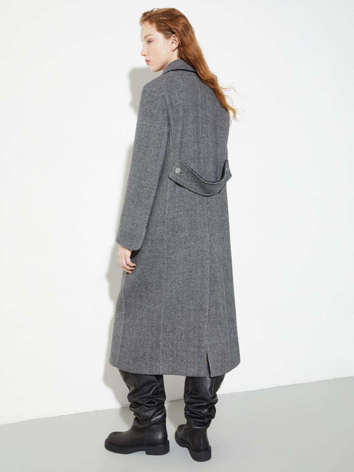 Double-woven wool coat - GREY - MAX&Co. - 2