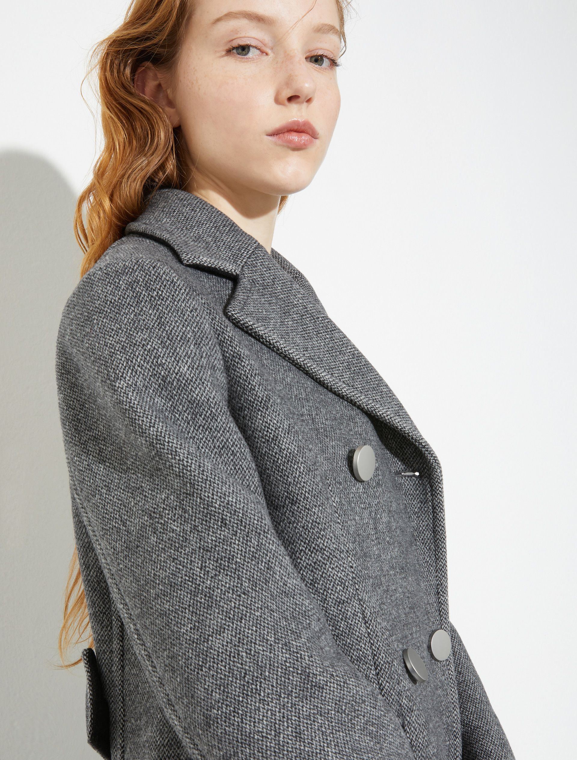 Double-woven wool coat, grey | MAX&Co. Double-woven wool coat - GREY - MAX&Co. - 3