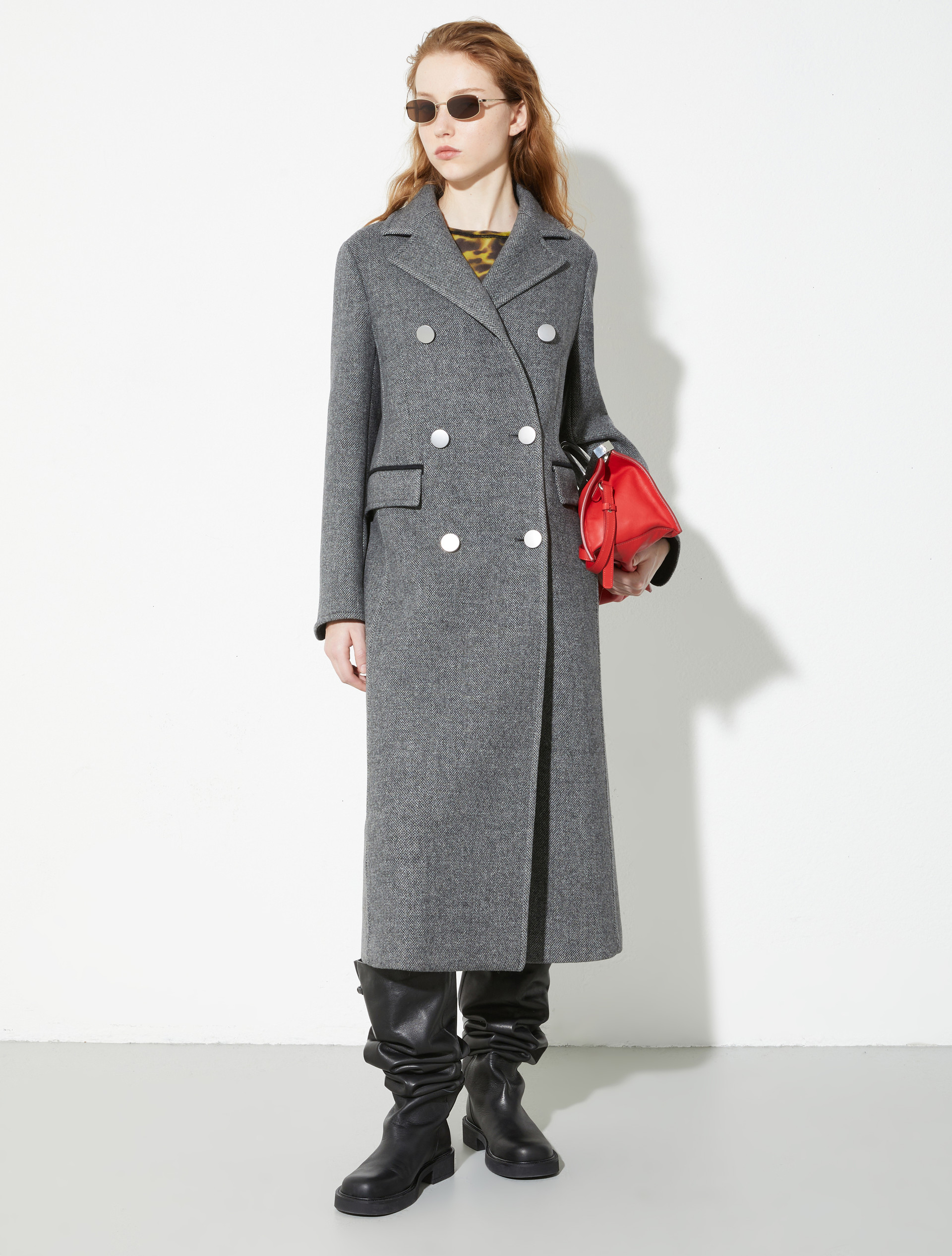Double-woven wool coat, grey | MAX&Co. Double-woven wool coat - GREY - MAX&Co. - 4