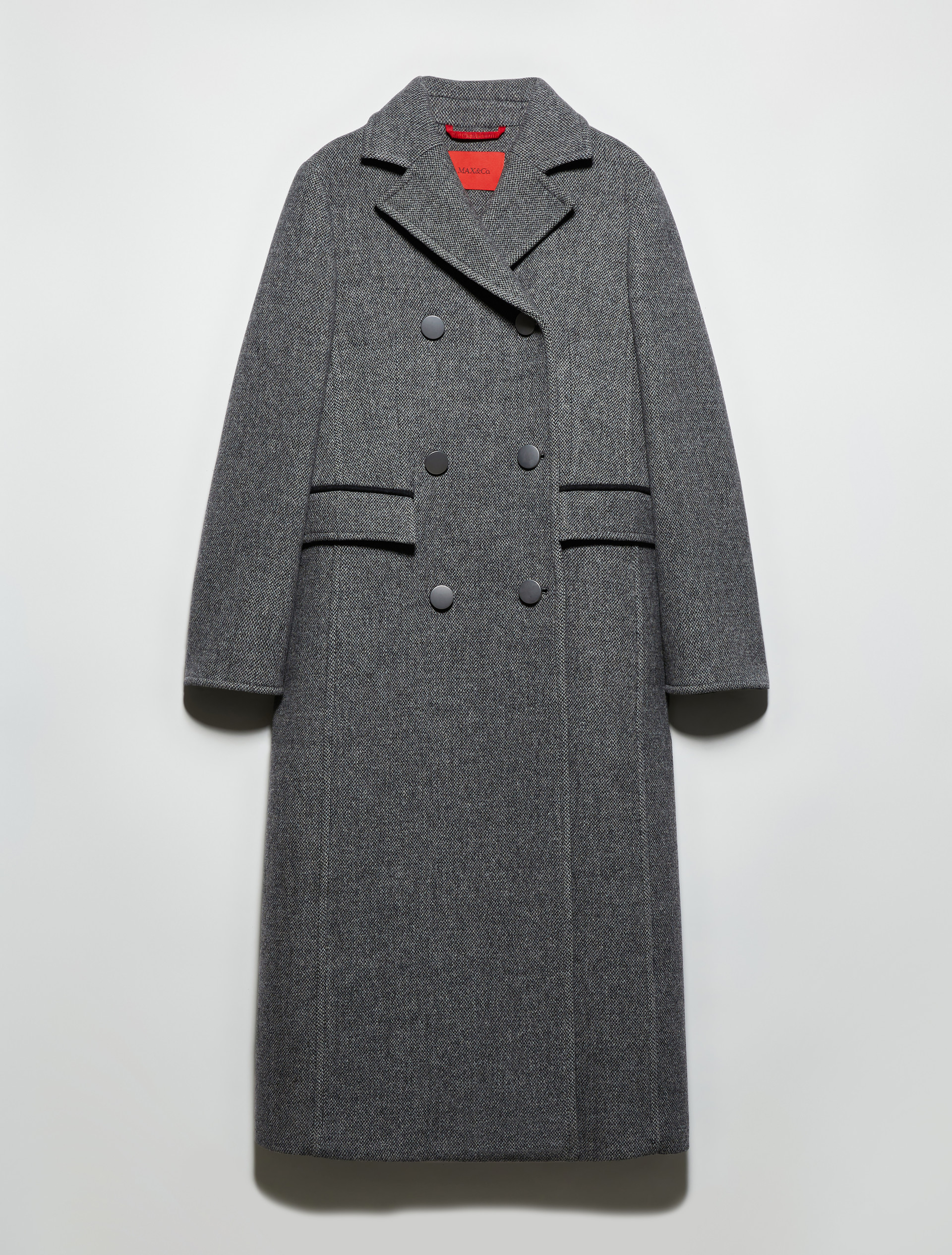 Double-woven wool coat, grey | MAX&Co. Double-woven wool coat - GREY - MAX&Co. - 5