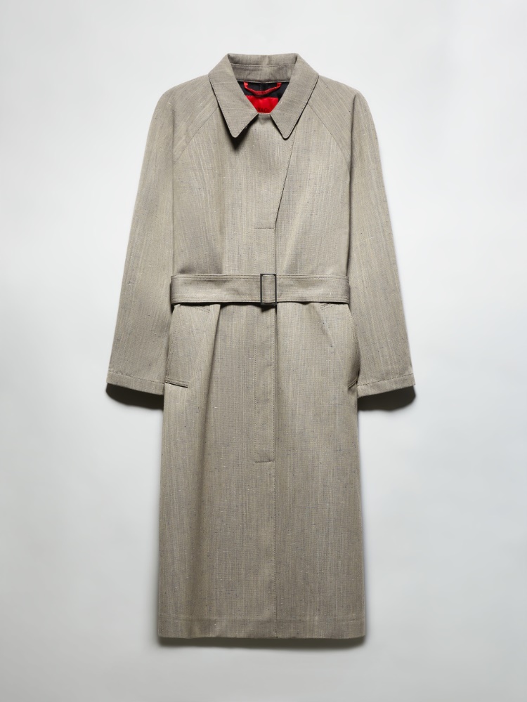 Slubby trench coat - BEIGE - MAX&Co.