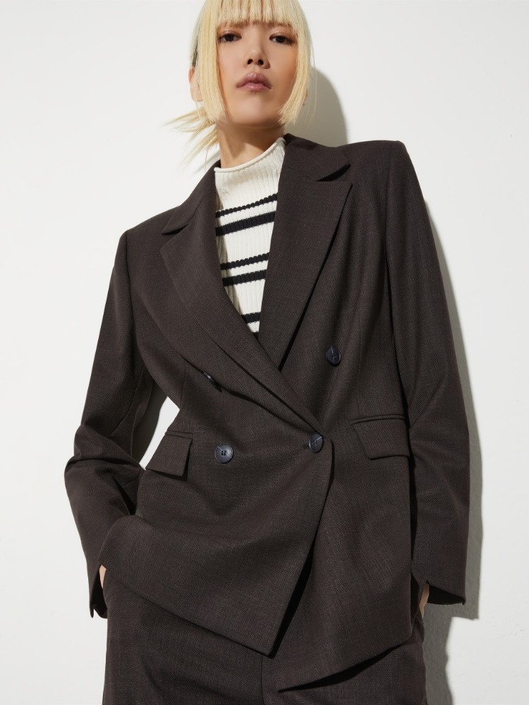 Double-breasted wool-blend blazer - MAX&Co. - 3