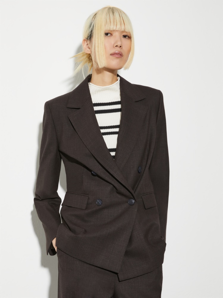 Double-breasted wool-blend blazer - MAX&Co.