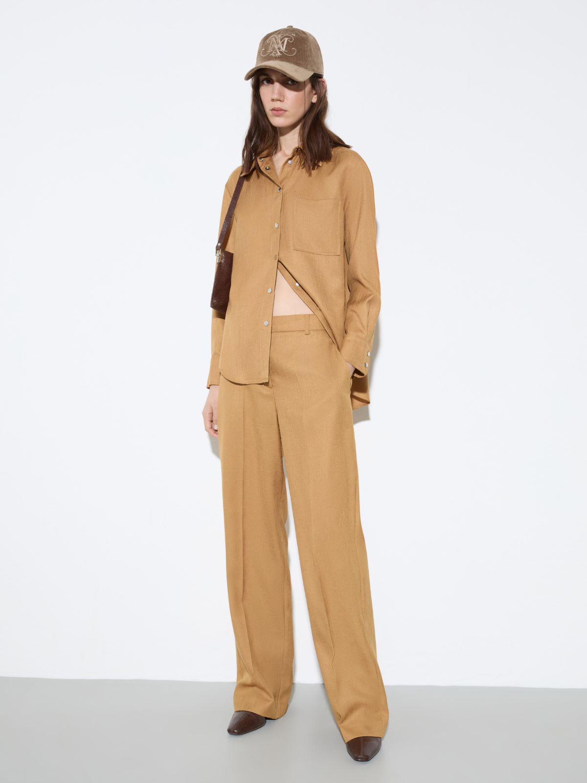 Slubby twill shacket - OCHRE - MAX&Co. - 4