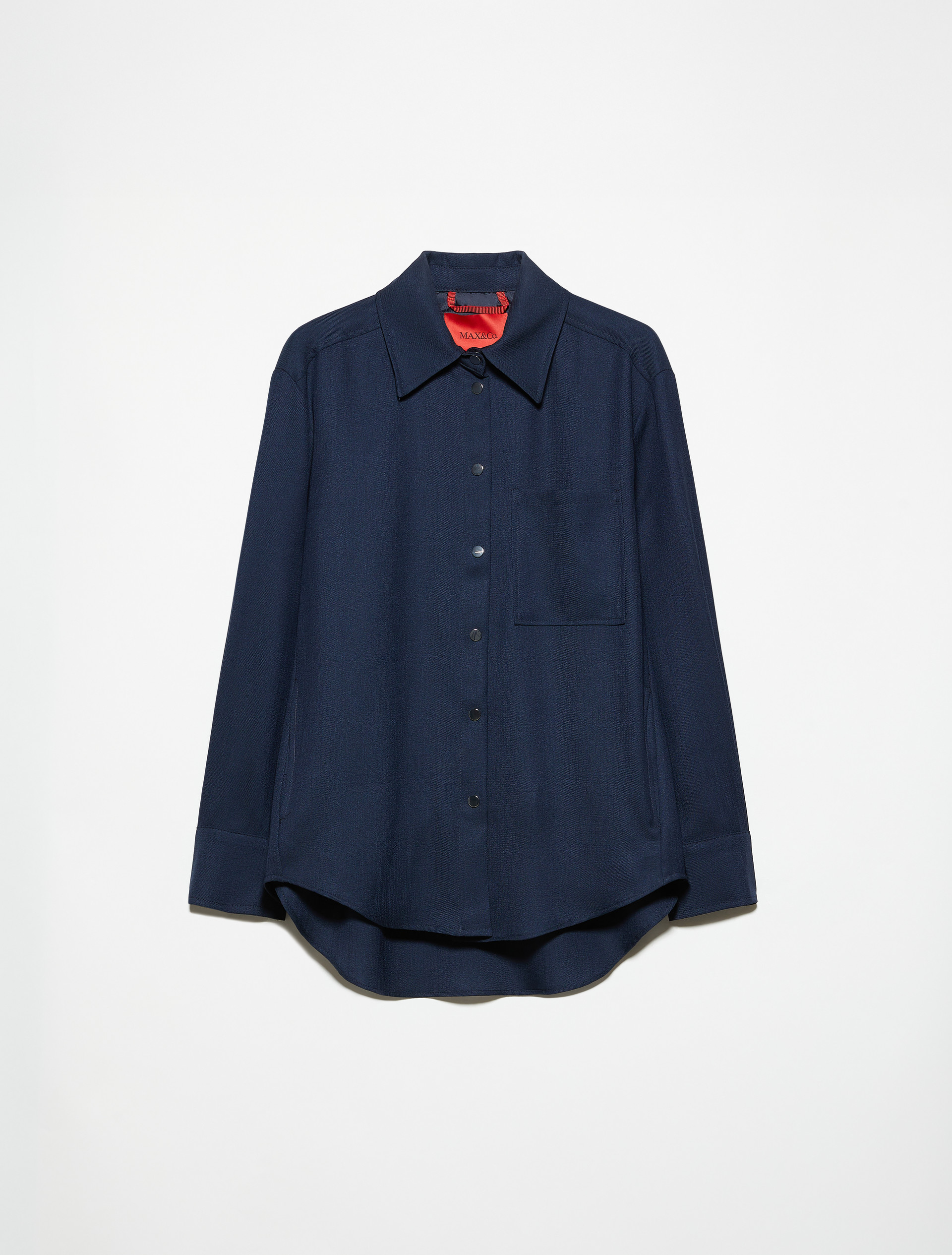 Slubby twill shacket, navy | MAX&Co. Slubby twill shacket - NAVY - MAX&Co. - 5