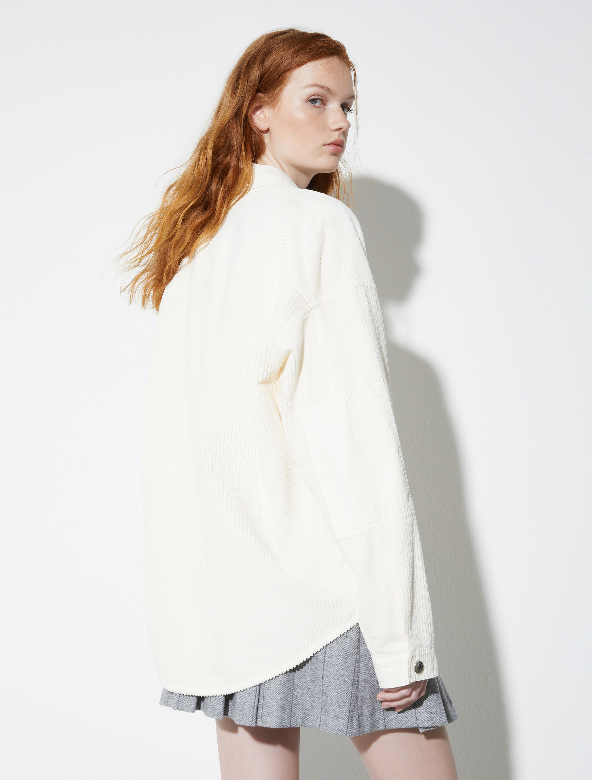 Corduroy shacket, cream | MAX&Co. Corduroy shacket - CREAM - MAX&Co. - 2