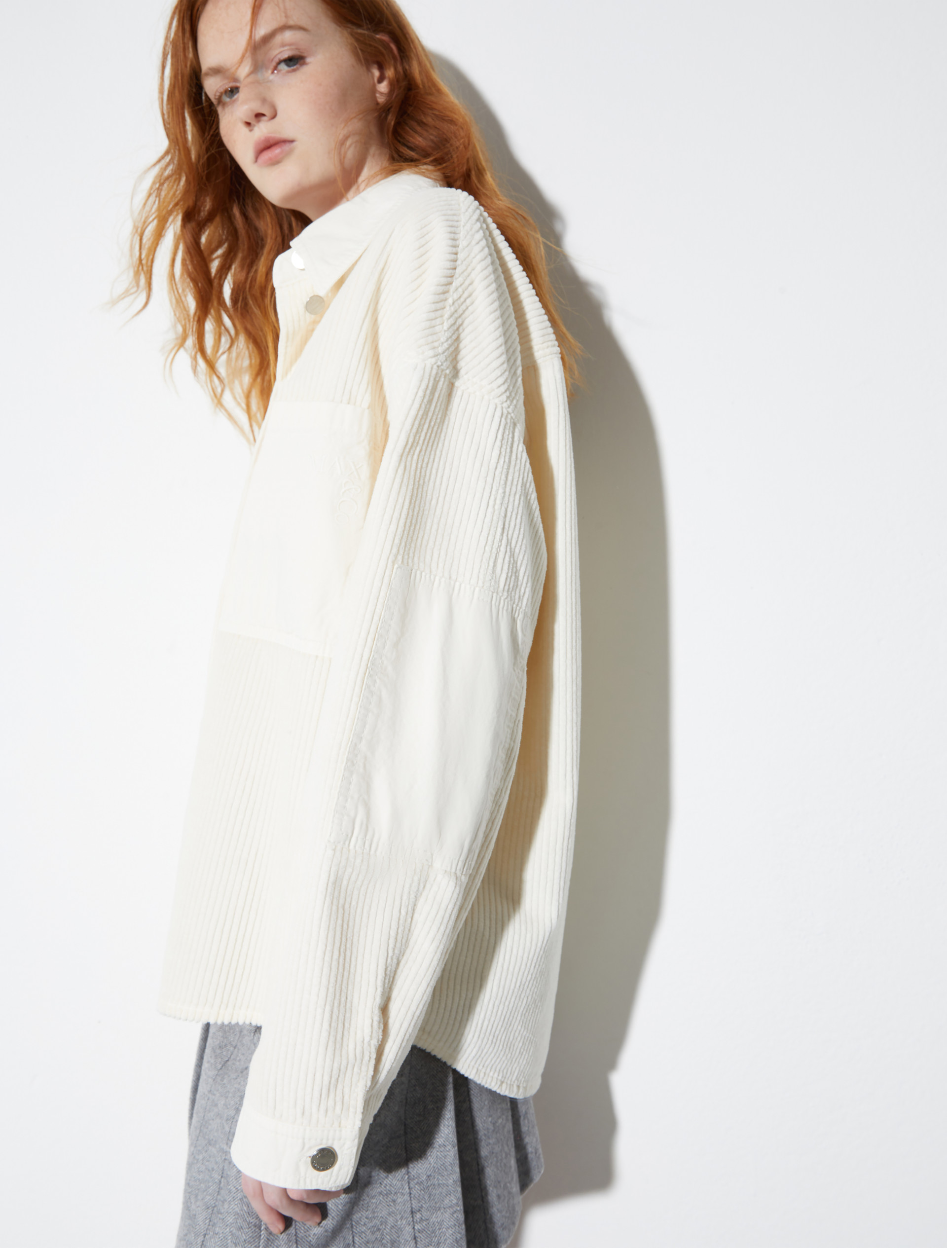 Corduroy shacket, cream | MAX&Co. Corduroy shacket - CREAM - MAX&Co. - 3