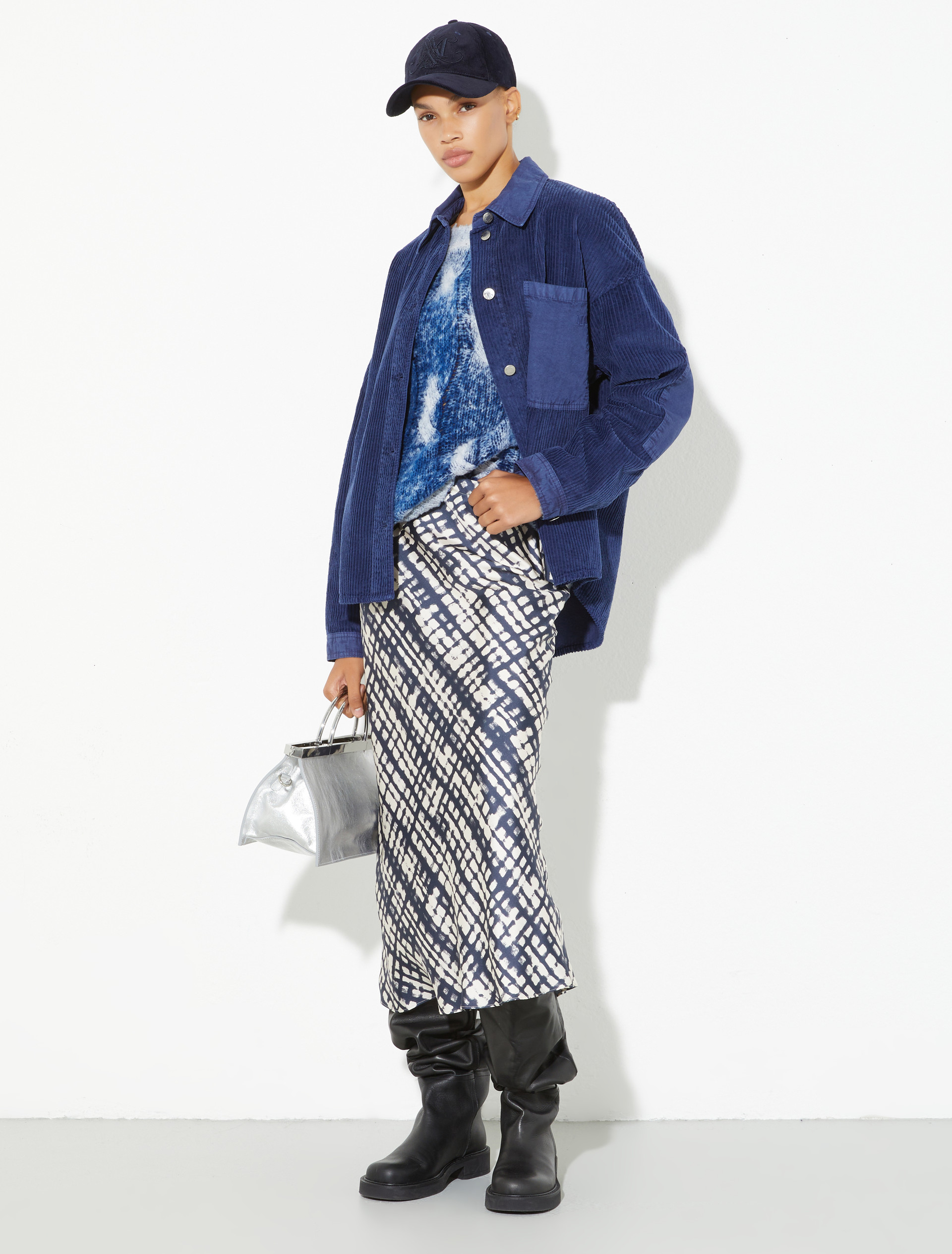 Corduroy shacket, china blue | MAX&Co. Corduroy shacket - CHINA BLUE - MAX&Co. - 4
