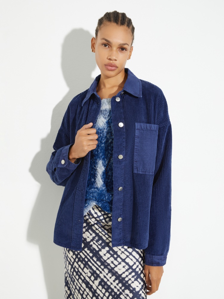 Corduroy shacket - CHINA BLUE - MAX&Co.