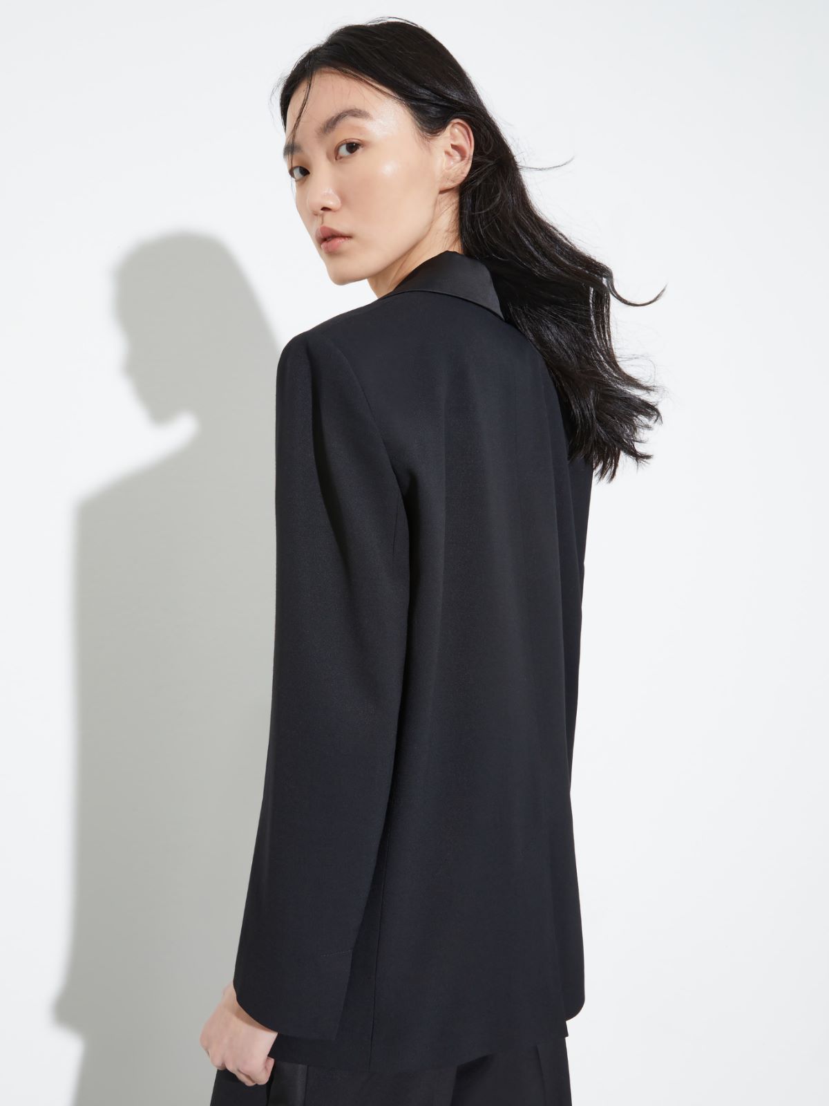 Blazer de smoking fluide - NOIR - MAX&Co. - 2