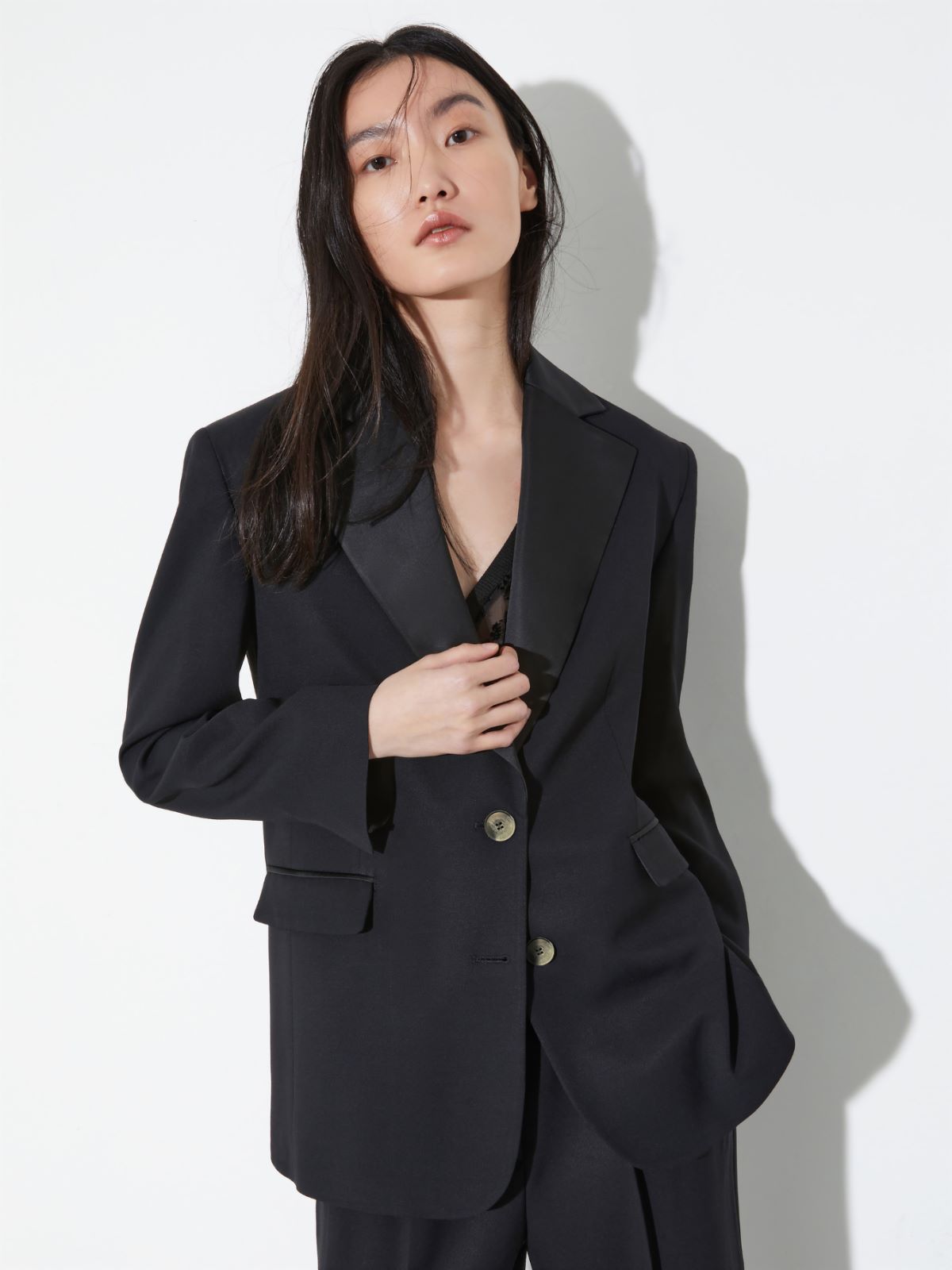 Blazer de smoking fluide - NOIR - MAX&Co.