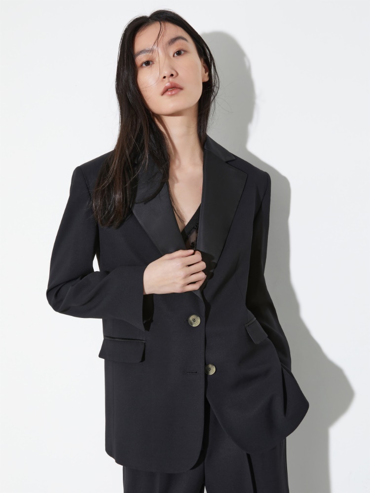 Blazer de smoking fluide - NOIR - MAX&Co.