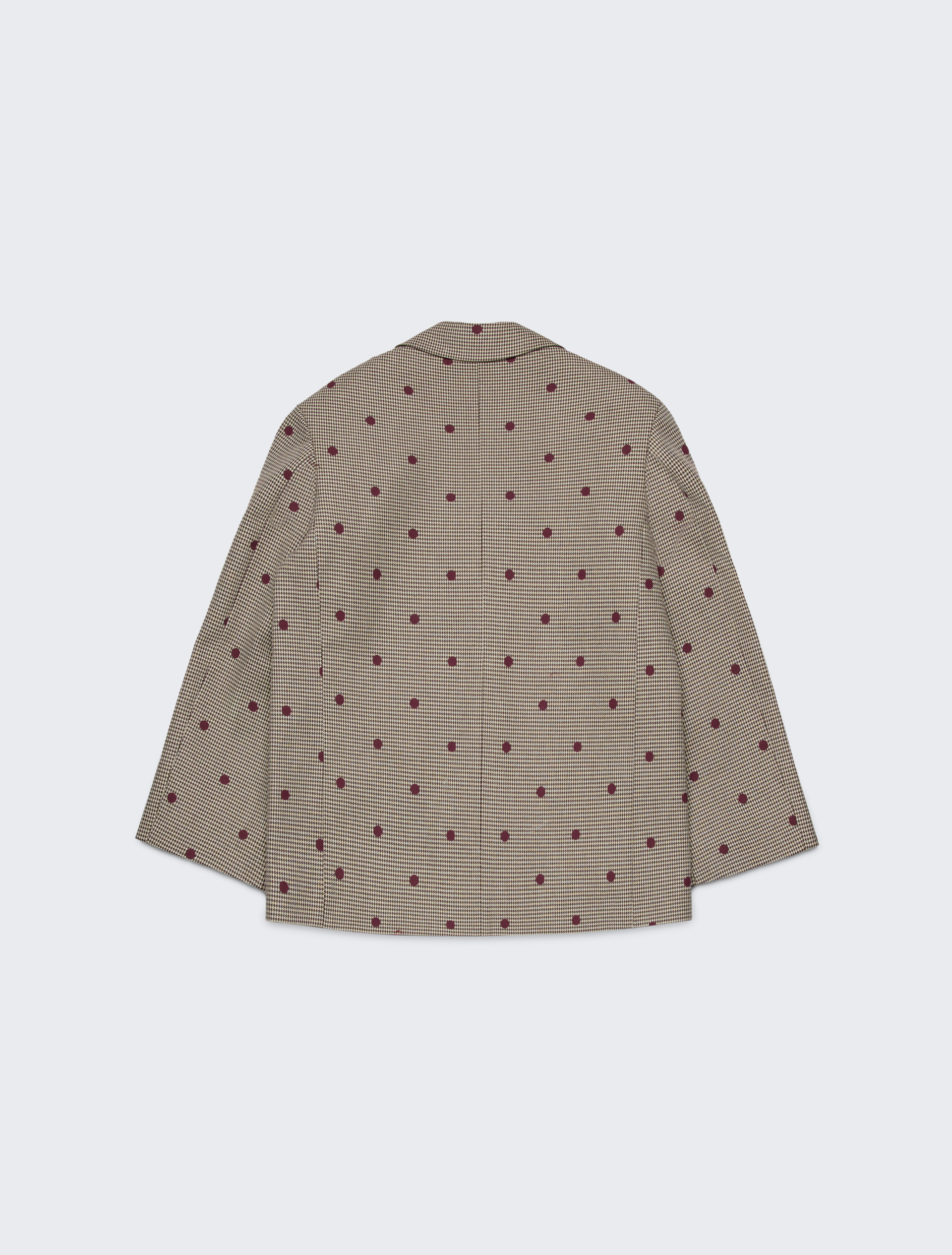 Veste blazer à pois pied-de-poule KID - BRUN - MAX&Co. - 2