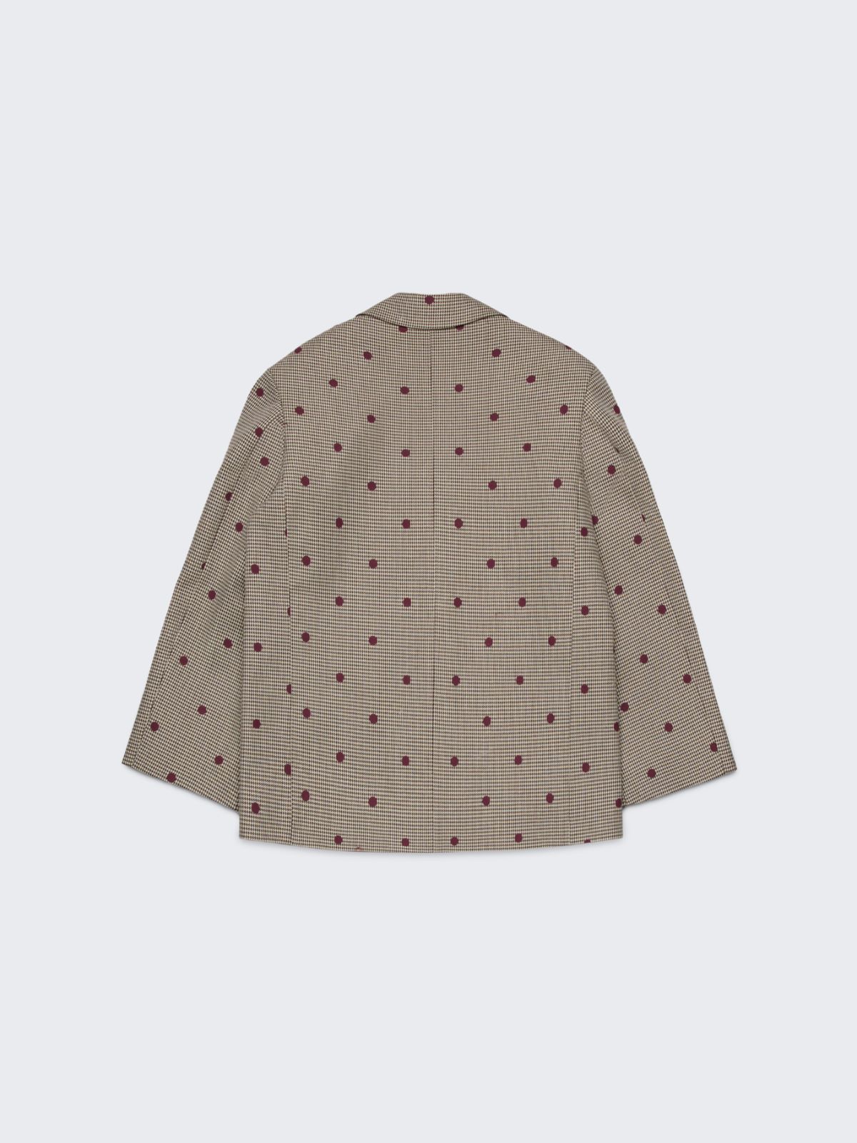 Veste blazer à pois pied-de-poule KID - BRUN - MAX&Co. - 2