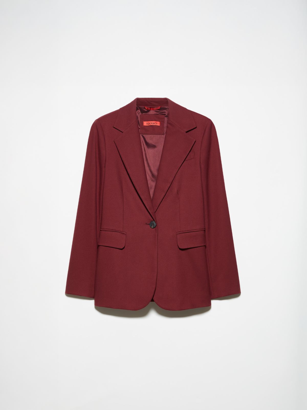Pinstriped flannel blazer - BORDEAUX - MAX&Co. - 5