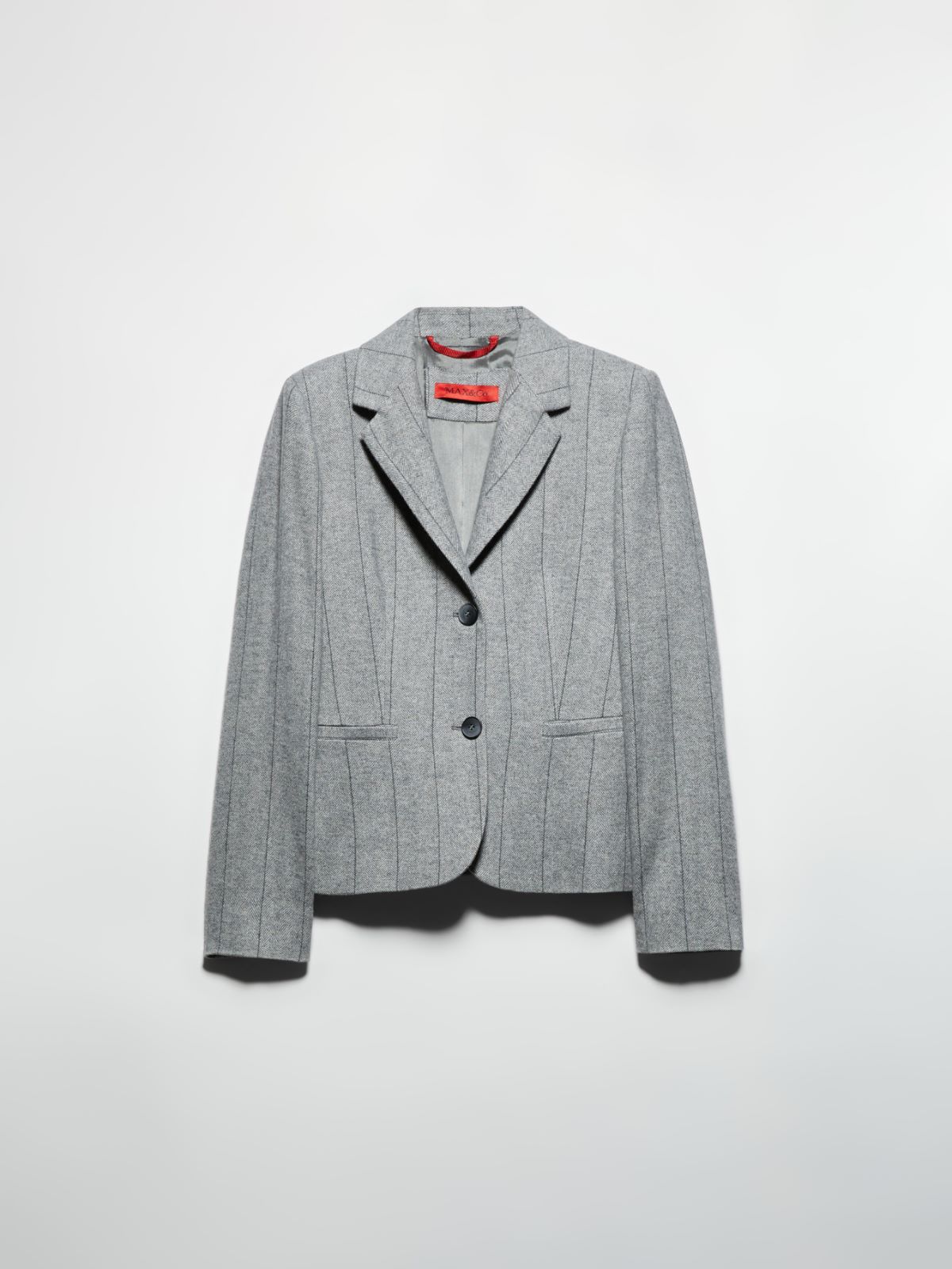 Slim-fit flannel blazer - GREY - MAX&Co. - 5