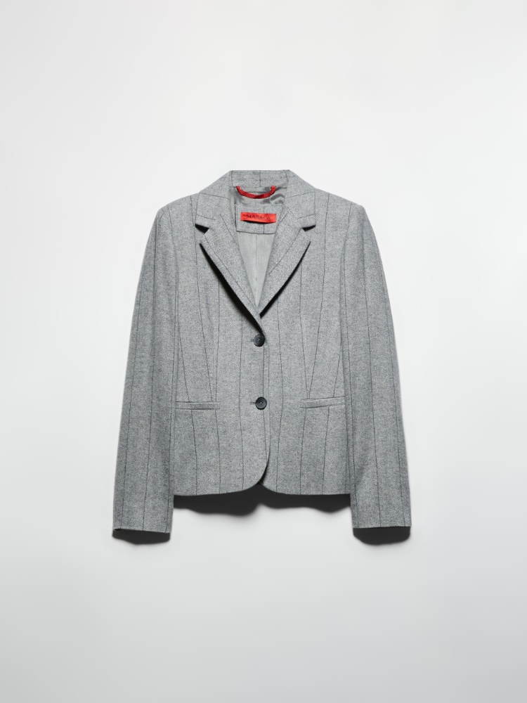 Slim-fit flannel blazer - GREY - MAX&Co.