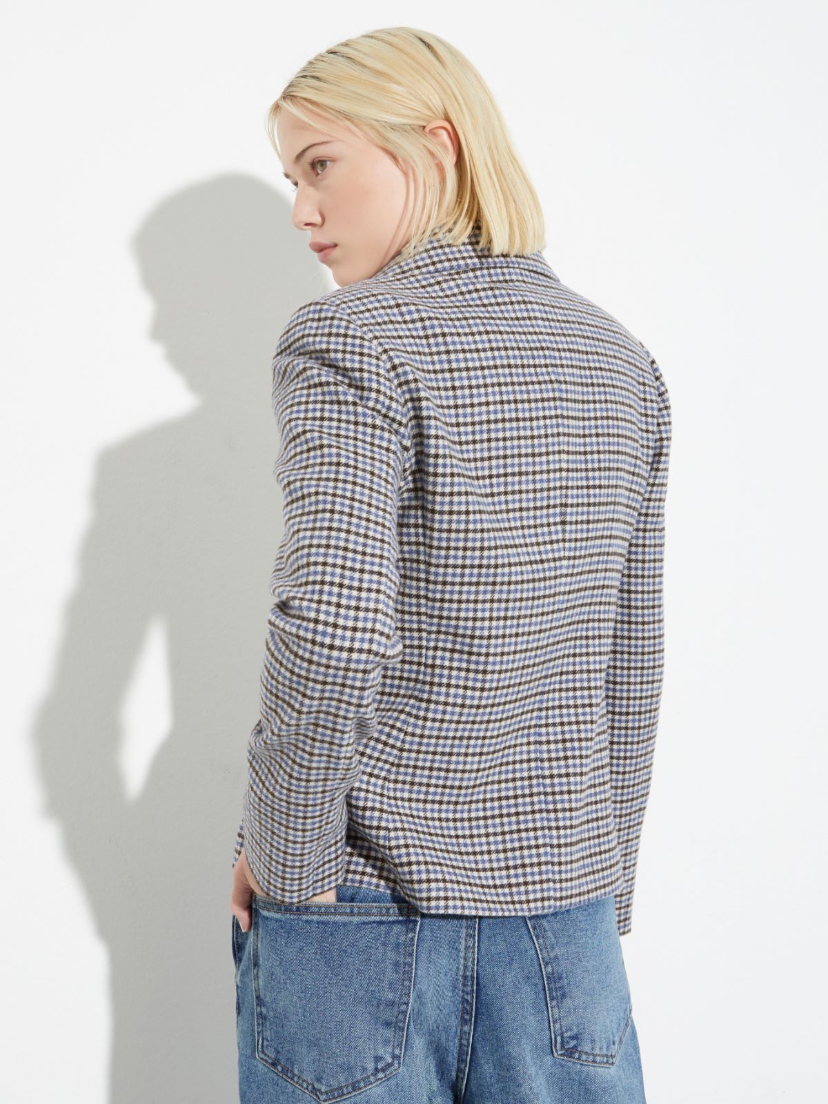 Slim-fit flannel blazer - BROWN - MAX&Co. - 2