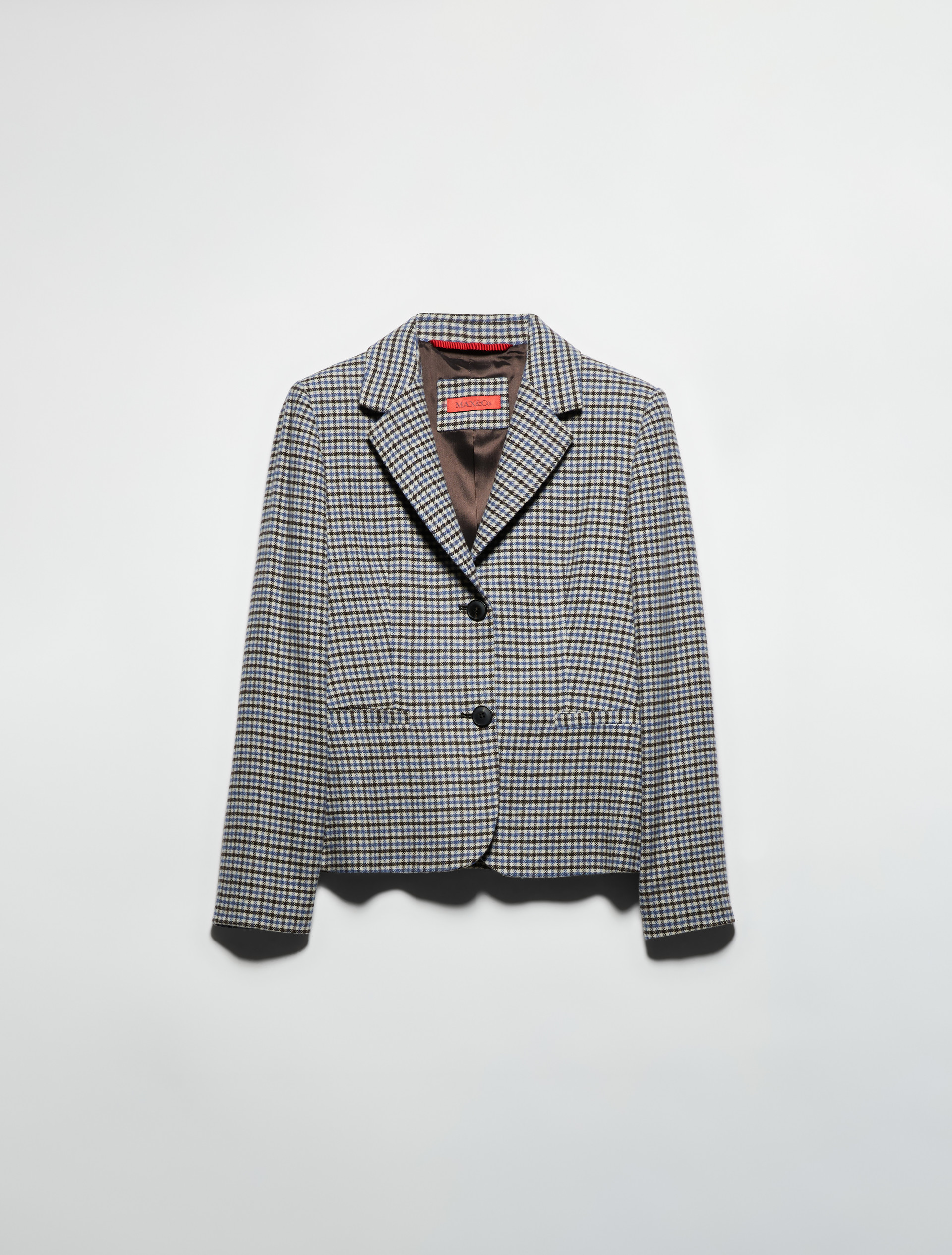 Slim-fit flannel blazer, brown | MAX&Co. Slim-fit flannel blazer - BROWN - MAX&Co. - 5