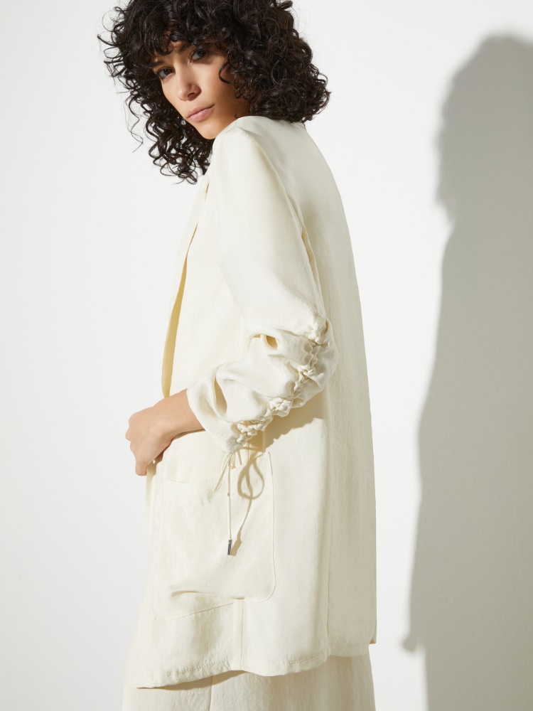 Crinkle-effect twill blazer - MAX&Co. - 3