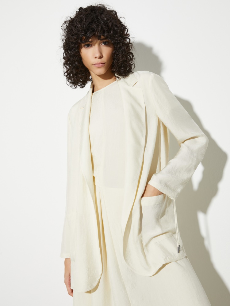 Crinkle-effect twill blazer - MAX&Co.