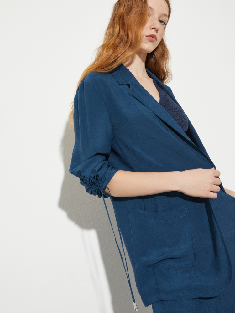 Crinkle-effect twill blazer - MAX&Co. - 3