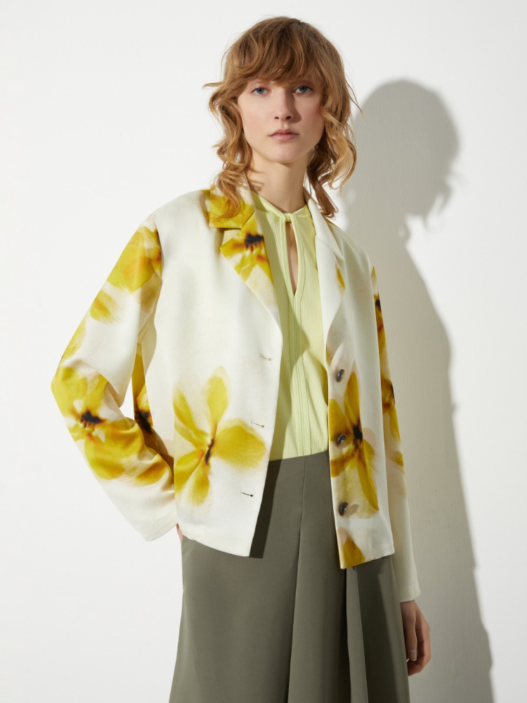 Printed satin shacket - MAX&Co.