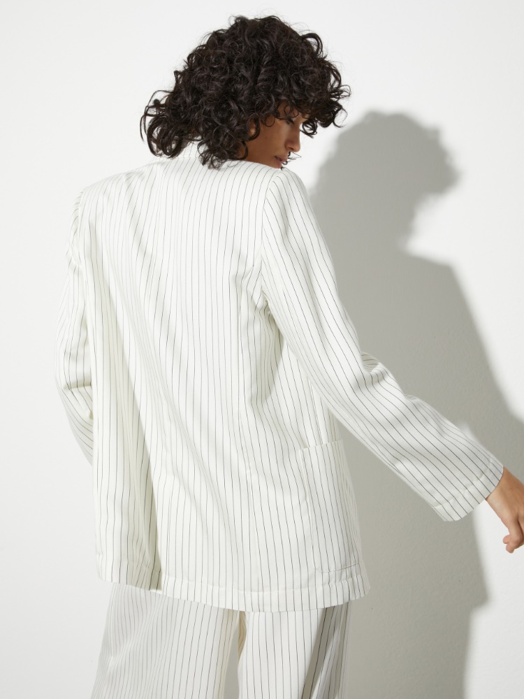 Pinstriped twill blazer - MAX&Co. - 2
