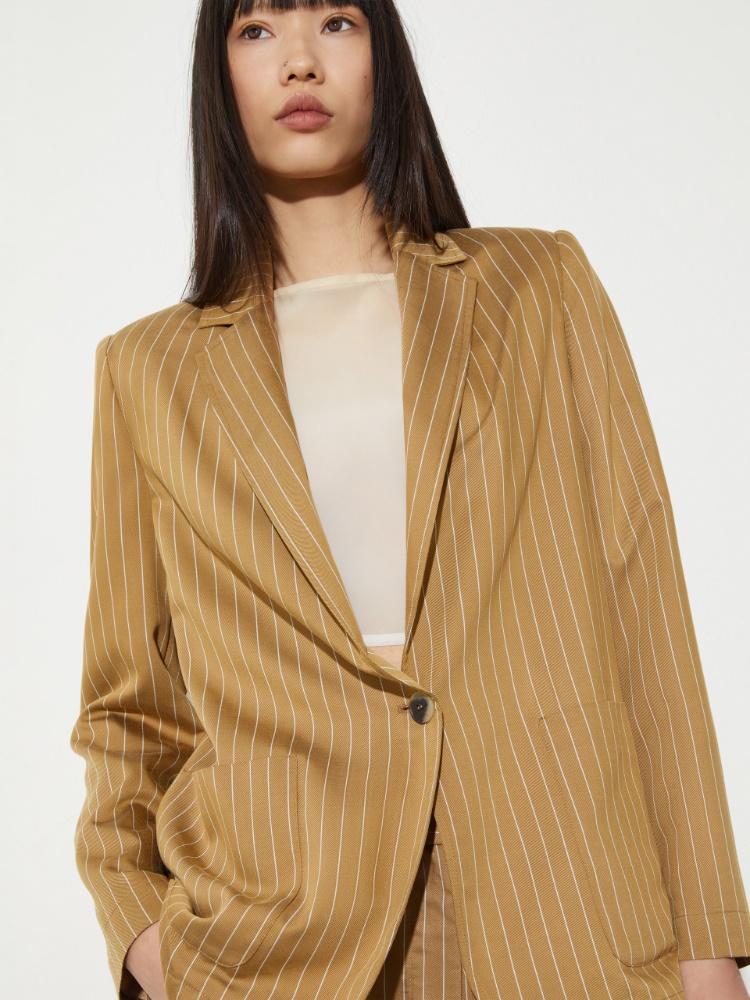 Pinstriped twill blazer - MAX&Co. - 3