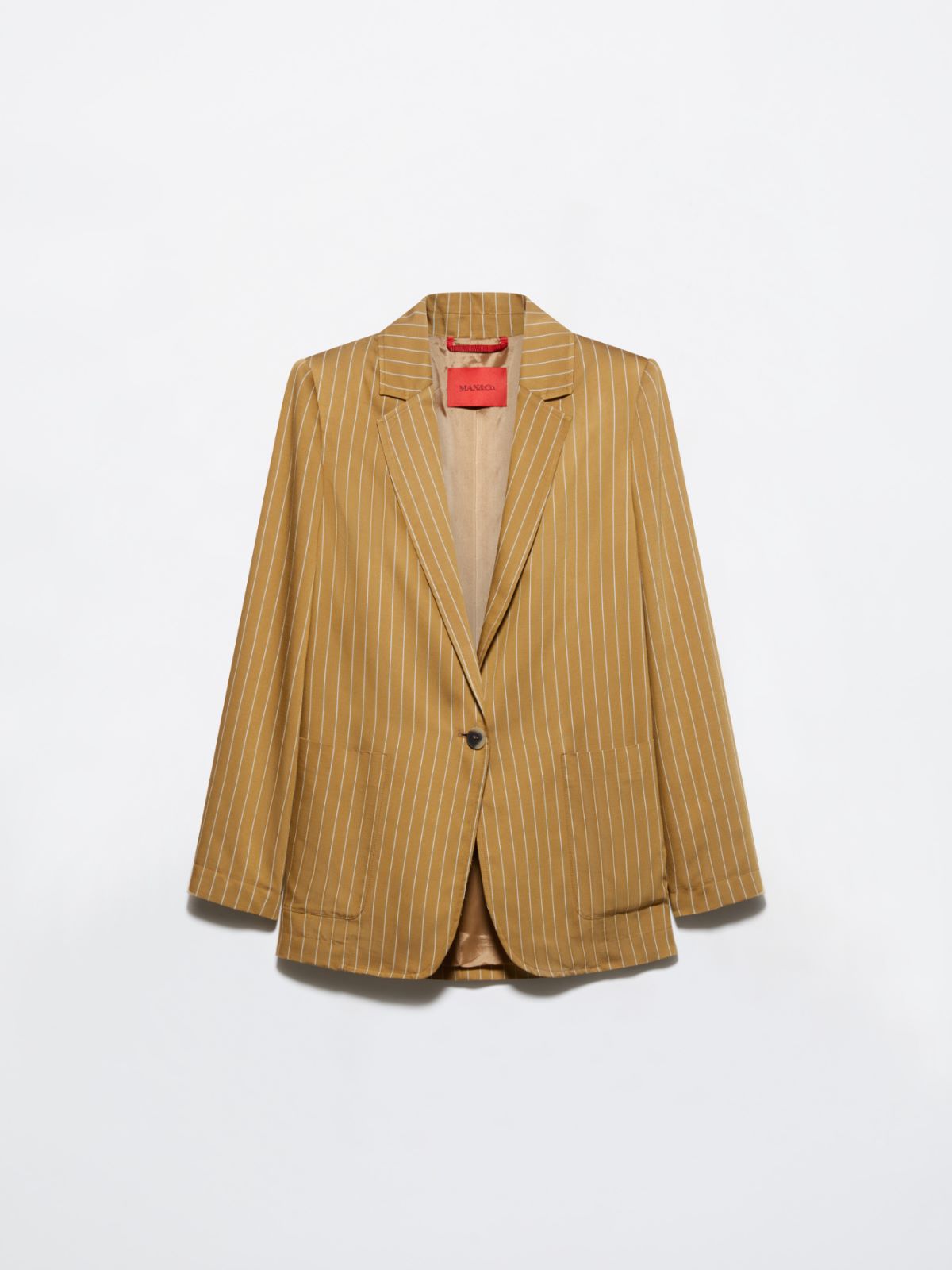 Blazer en sergé à fines rayures - OCRE - MAX&Co. - 5