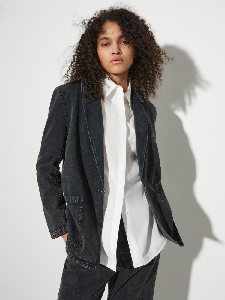 Relaxed twill blazer - MAX&Co.