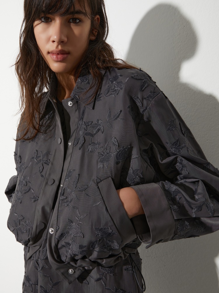 Embroidered taffeta shacket - MAX&Co. - 3