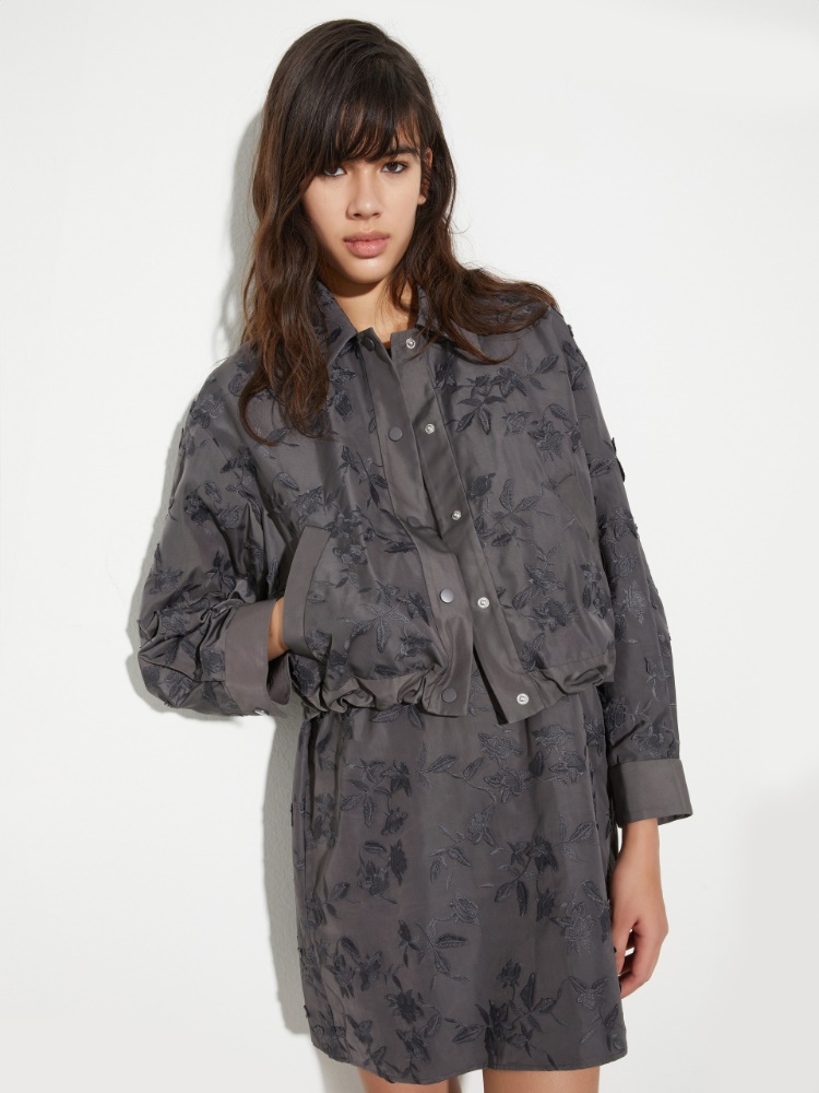 Embroidered taffeta shacket - MAX&Co.