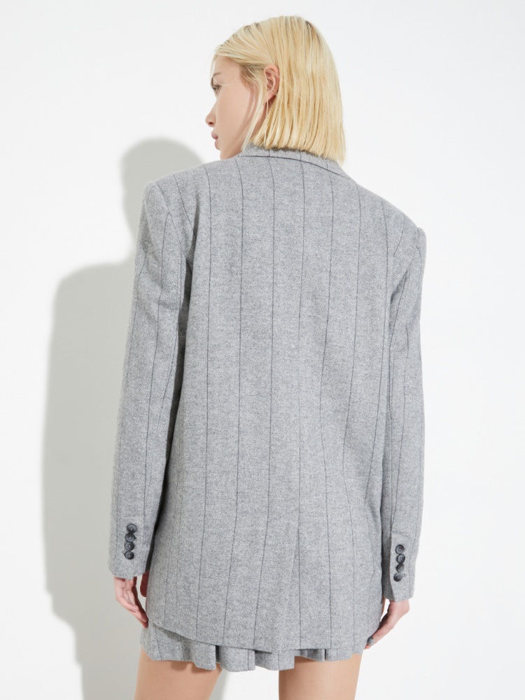 Double-breasted flannel blazer - MAX&Co. - 2