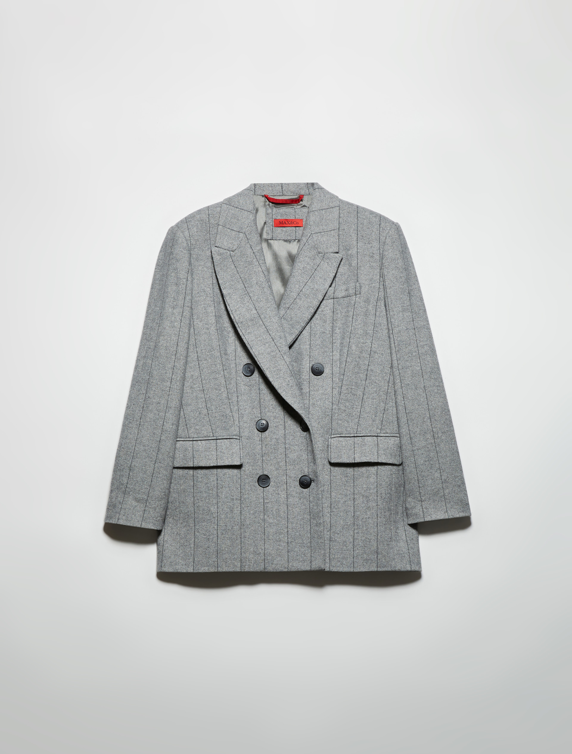 Blazer doppiopetto in flanella, grigio | MAX&Co. Blazer doppiopetto in flanella - GRIGIO - MAX&Co. - 5