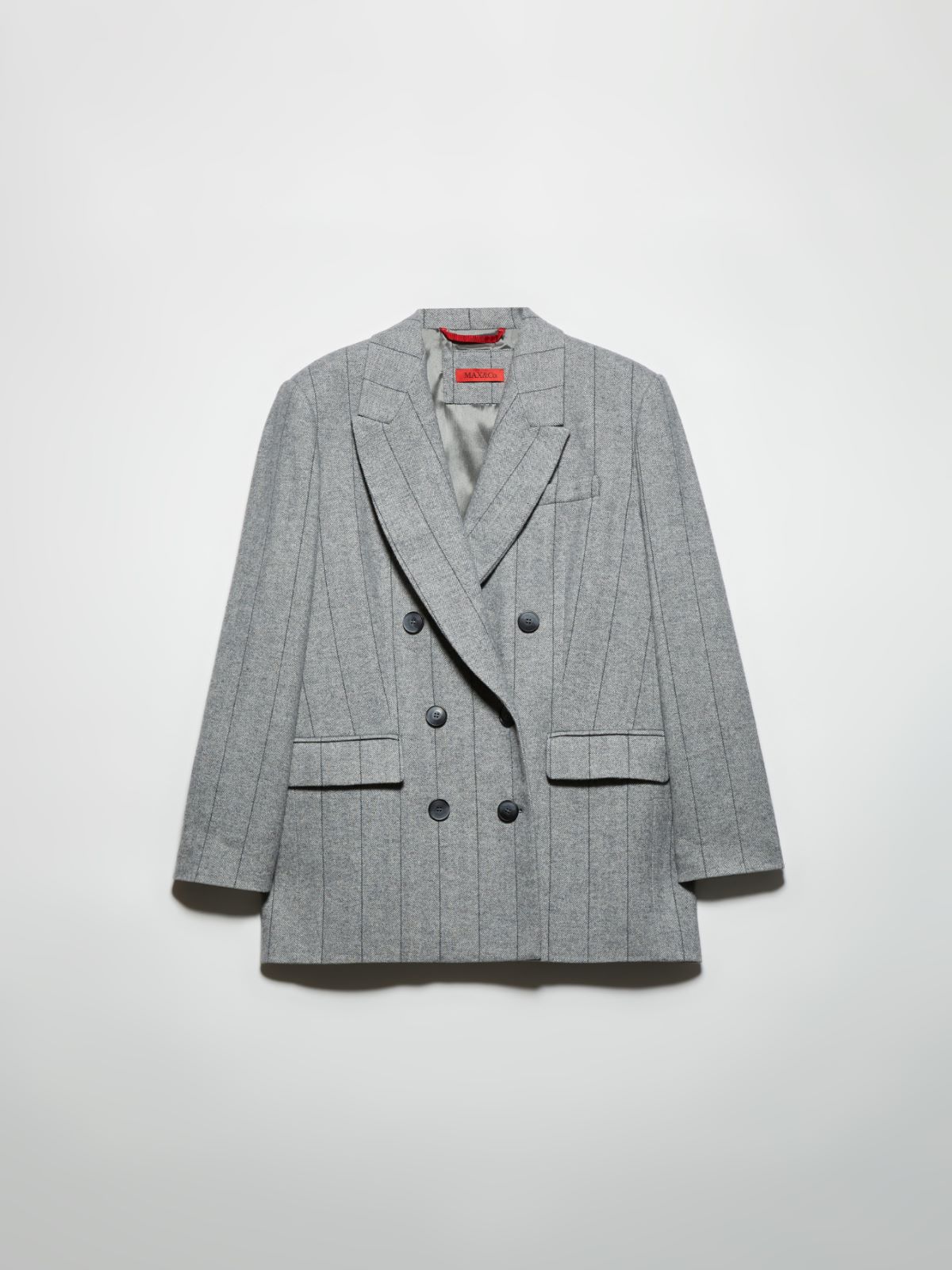 Blazer doppiopetto in flanella - GRIGIO - MAX&Co. - 5