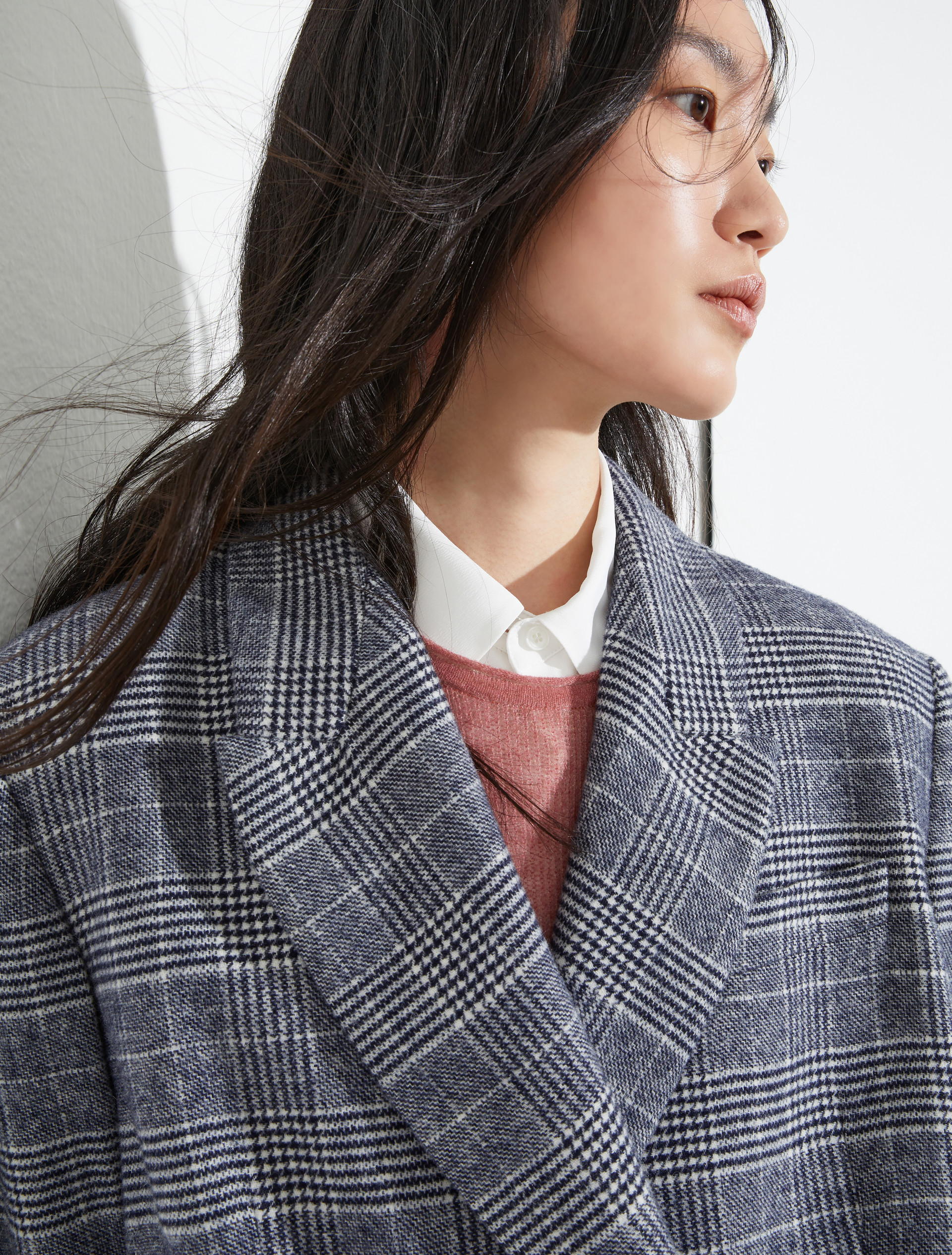 Blazer doppiopetto in flanella - BIANCO/BLU - MAX&Co. - 3