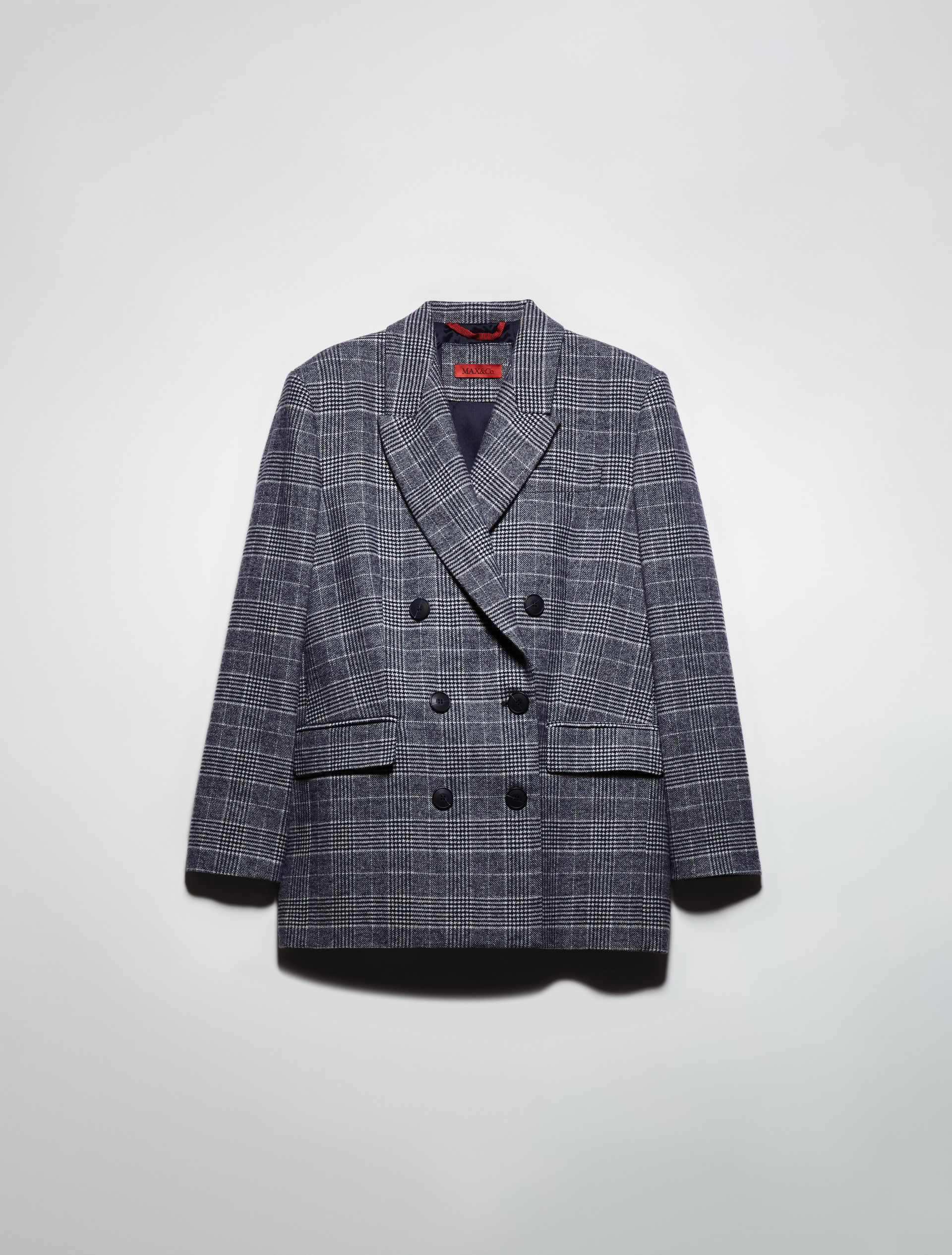 Blazer doppiopetto in flanella - BIANCO/BLU - MAX&Co. - 5